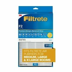 Cheap 💯 Air Purifier Filters Filtrete Premium Allergen, Bacteria & Virus True HEPA Room Air Purifier Filter (FAPF-F2N-4) 😀