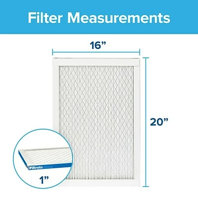 Best Pirce 💯 Air Purifier Filters Filtrete High Performance Air Filter, 1900 MPR, 16" X 20" X 1" (UA00-4) 🔔 - Image 2
