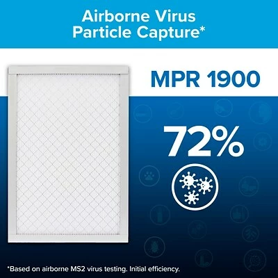 Best Pirce 💯 Air Purifier Filters Filtrete High Performance Air Filter, 1900 MPR, 16" X 20" X 1" (UA00-4) 🔔 - Image 3