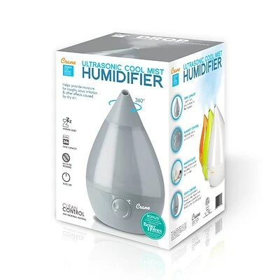 Brand new ❤️ Humidifiers Crane Drop Ultrasonic Cool Mist Humidifier Grey (EE-5301GR) 💯 - Image 2