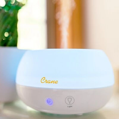 Wholesale 😉 Humidifiers Crane 2-in-1 Personal Ultrasonic Cool Mist Humidifier & Essential Oil Diffuser, 0.2 Gal., White (EE-5951AD) 👏 - Image 3
