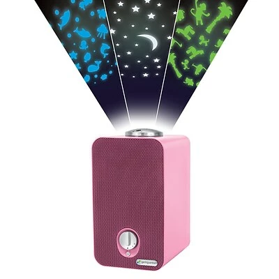 Promo 🤩 Air Purifiers GermGuardian 4-in-1 Night-Night Air Purifier System With HEPA Filter, UV Sanitizer And Projector, Pink (AC4150PCA) 🥰
