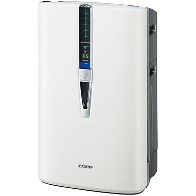 New 🔔 Air Purifiers Sharp® 245 CFM Plasmacluster® 3 Speed Air Purifier With HEPA Filter And Humidifying Function; White 🎉