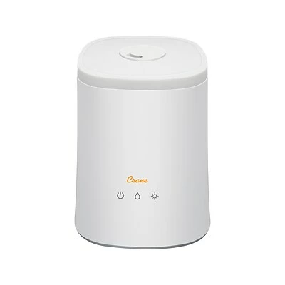 Promo 🔔 Humidifiers Crane 2-in-1 Top Fill Ultrasonic Cool Mist Humidifier & Essential Oil Diffuser, 1.2 Gal., White (EE-6909) ❤️